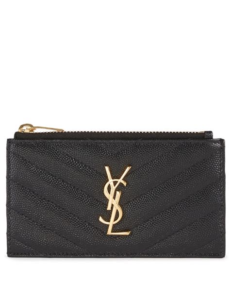 ysl zippered fragment card holder|ysl card holders.